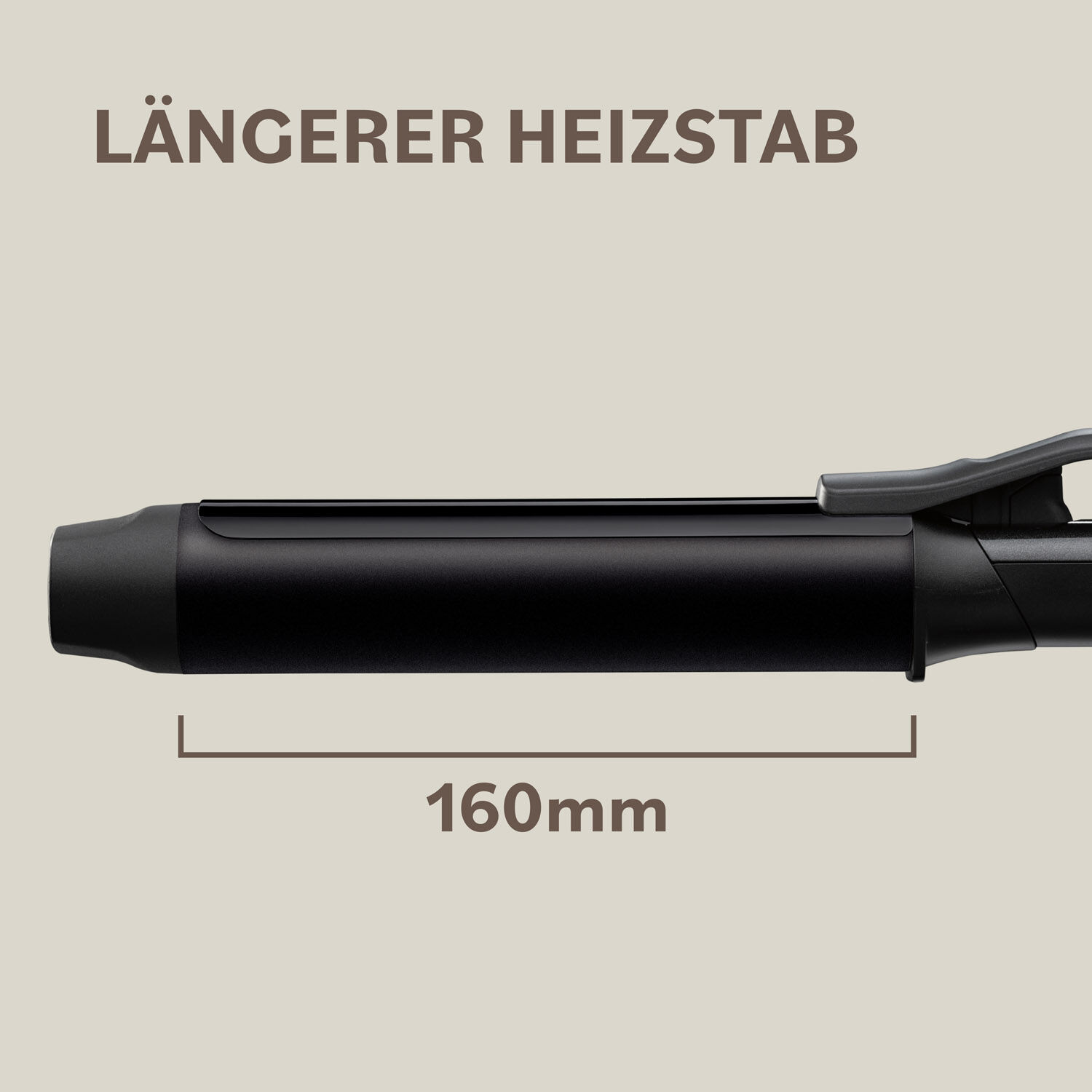 Lockenstab mit Klammer - &Oslash; 38mm